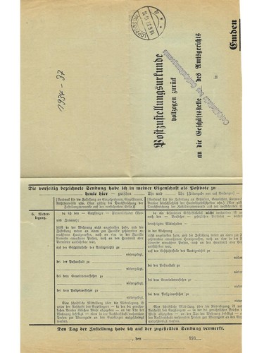 Landpoststempel loppersum auf - landpoststempel,