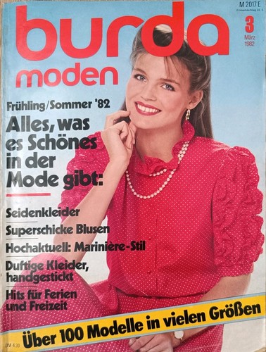 Burda moden heft märz 1982 - heft,