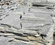 10m2 Bruchsteinplatten GARTENPLATTEN GNEIS QUARZIT Bodenplatten NATURSTEIN GRAU