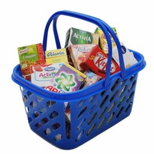 Tanner Trendkorb Blau Gefüllt Einkaufskorb Einkaufs Korb Kaufladen Zubehör