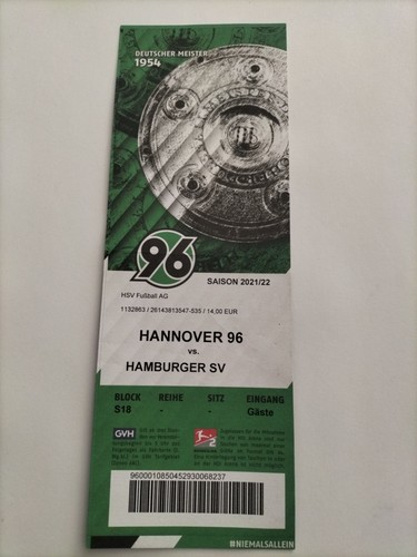 Sammler ticket hannover - ticket,