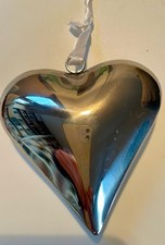 Deko Herz Metall Edelstahl zum