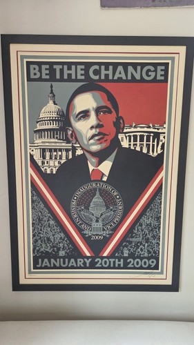 Shepard fairey signiert obama - shepard,