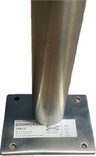 4x IKEA GODMORGON Möbelfuß Tischbein 18612 Aluminium höhenverstellbar