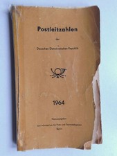 Postleitzahlen heft buch 1964 - heft,