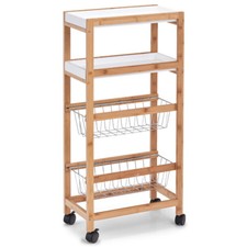 Küchenwagen, Bambustisch zum