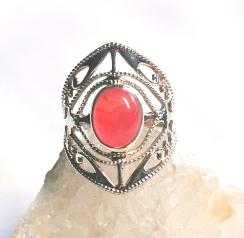 Ring mit karneol 925er - karneol,,