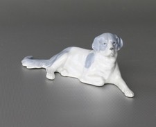 Gotha Porzellanfigur Hund, Entwurf Fritz Pfeffer, L. ~ 14,5cm, ~ 55g, ~Art Déco
