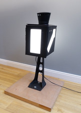 Antike Weichenlaterne restauriert und elektrifiziert Glas neu guter Zustand