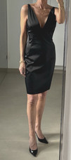 DOLCE & GABBANA Abend-Kleid Dress Etuikleid 36/38 schwarz toller Rücken !!!