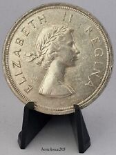 Silver Coin - 5 Shilling 1957 South Africa, Springbok - Queen Elizabeth II #1