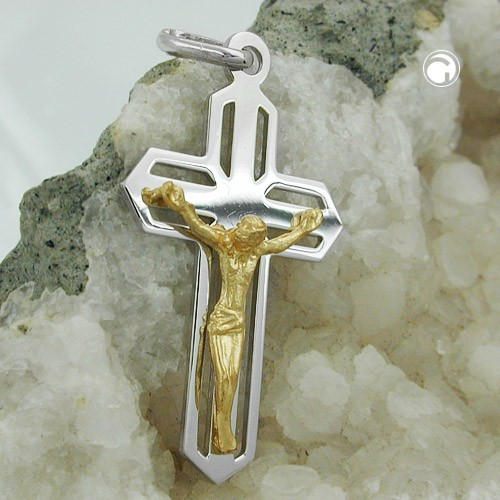 Anhänger 38x23mm kreuz - kreuz, jesus