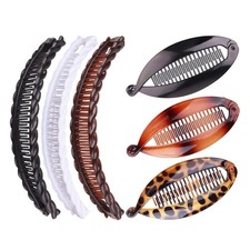 6 Stück Banana Clip, Bananenspange Haare, Bananenspange Haare Dünnes Haar für Fr