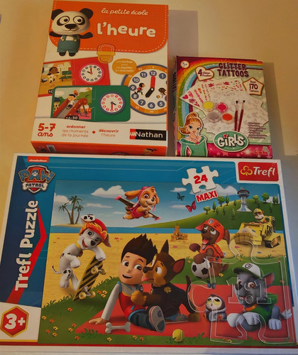 3er set puzzle plus tattoos - set,