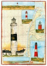 Kunstdruck - Die Leuchttürme