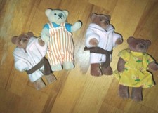 4 kleine Teddybären , sehr alt, Sammler, Vintage, aus Omas Schrank 