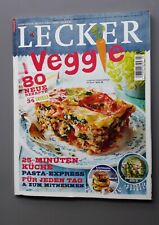 Zeitschrift Lecker - Sonderausgabe Veggie - 80 Rezepte davon 34 Vegan -