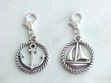 Charms Anhänger ANKER SEGELBOOT *Charm Maritim Schiff Hoffnung Armband Kette