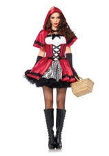 Damen cosplay Märchen Rotkäppchen Kostüm mit Umhang Karneval Fasching Halloween