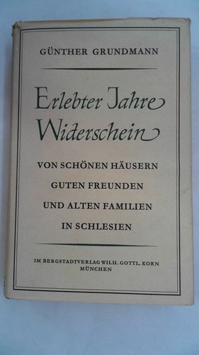 Erlebter jahre widerschein - erlebter,