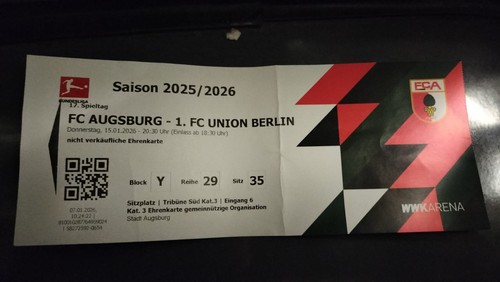 Sammler ticket augsburg 1 - ticket, fc