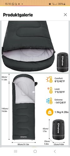 Kingcamp deckenschlafsack - kingcamp,