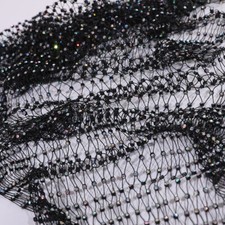 Strass Kristall Netz Stoff