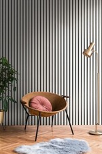 3D Tapete Holzoptik Braun