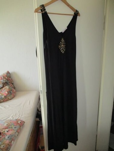 Schwarzes viskose kleid - schwarzes, von
