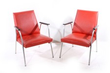 2 x alter Sessel Stuhl rot