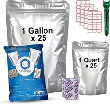 50 Pcs Mylar Bags for Food