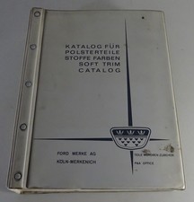 Polstermappe + Farbenkatalog Ford Taunus Capri Escort Transit Granada ab 1968