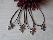 Einfache Kette Baumwollband Anhänger Puzzleteil B-Ware