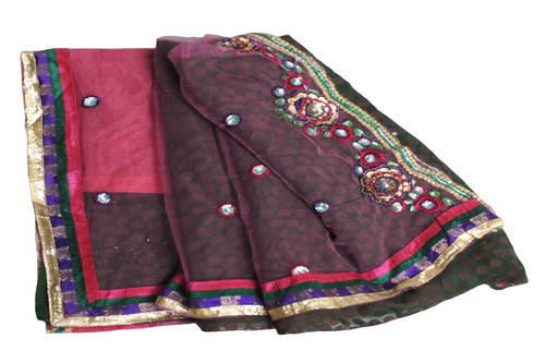 Vintage sari indisches damen - vintage,
