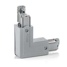 GLOBAL Eckverbinder Noa Schutzleiter außen grau Verbinder Schienensystem