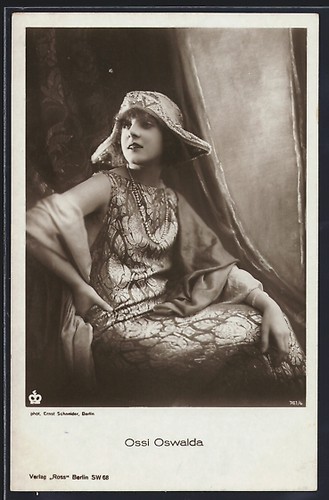 Postcard actress ossi oswalda - ossi,