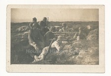 145760: Foto eines MG-Trupp mit MG 34 auf Lafette, Erdziellafette
