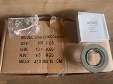 100 einbaustrahler chrom - einbaustrahler,