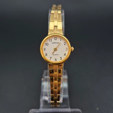 Pratina Damen Uhr – Quarz, Klassisch Goldfarben