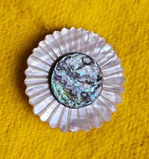 Vintage Brosche Abalone
