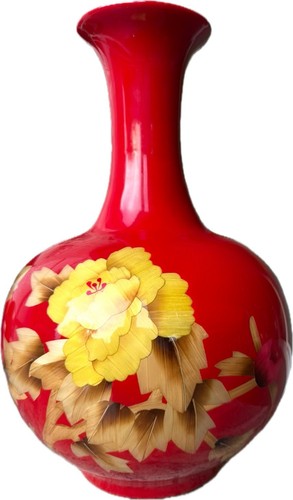 Große chinese deko - deko-vase, rot