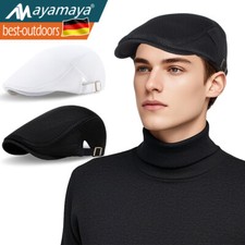 Herren Barett Hut Gatsby Schiebermütze Golfmütze Cabbie Kappe Golf Hüte Flatcap