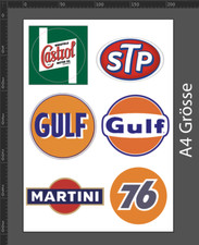 Gulf STICKER 6 Stück