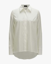 Van Laack Seidenbluse Tati Hemdbluse Seide creme weiß Stretch 36 s NEU