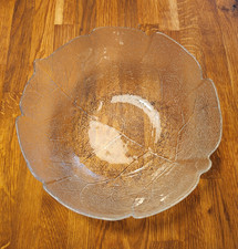 Große Schüssel Salatschale 27 cm x 10 cm Luminarc Arcoroc Aspen Glas Blattmotiv