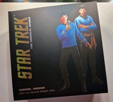 TUVALU STAR TREK 2017 - 1 Oz 999 SILBER (PP) SPOCK Mirror Enterprise 