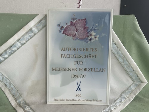 Große meissen bildplatte - meissen,