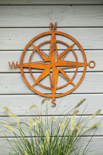 Windrose edelrost 50cm - edelrost,