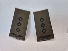 Bundeswehr Dienstgrad Aufschiebeschlaufen Luftwaffe Hauptmann oliv schwarz Paar