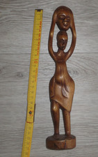 handgeschnitzte Holzfigur ca 25 cm – Afrikanisch / Karibisch –
